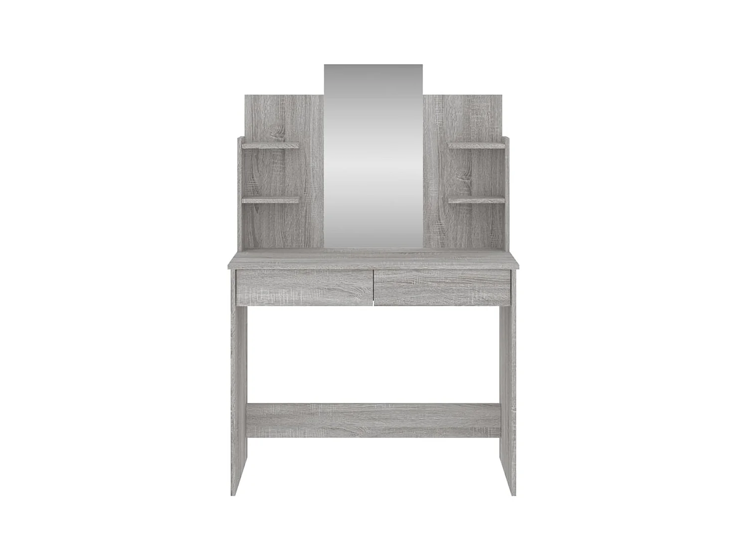 Kaptafel met spiegel Sonoma grijs 96x39x142 cm