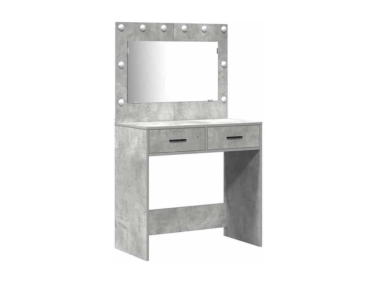 Table de Toilette 3 pcs Gris 40 x 41 x 75 cm Bois d'ingénierie