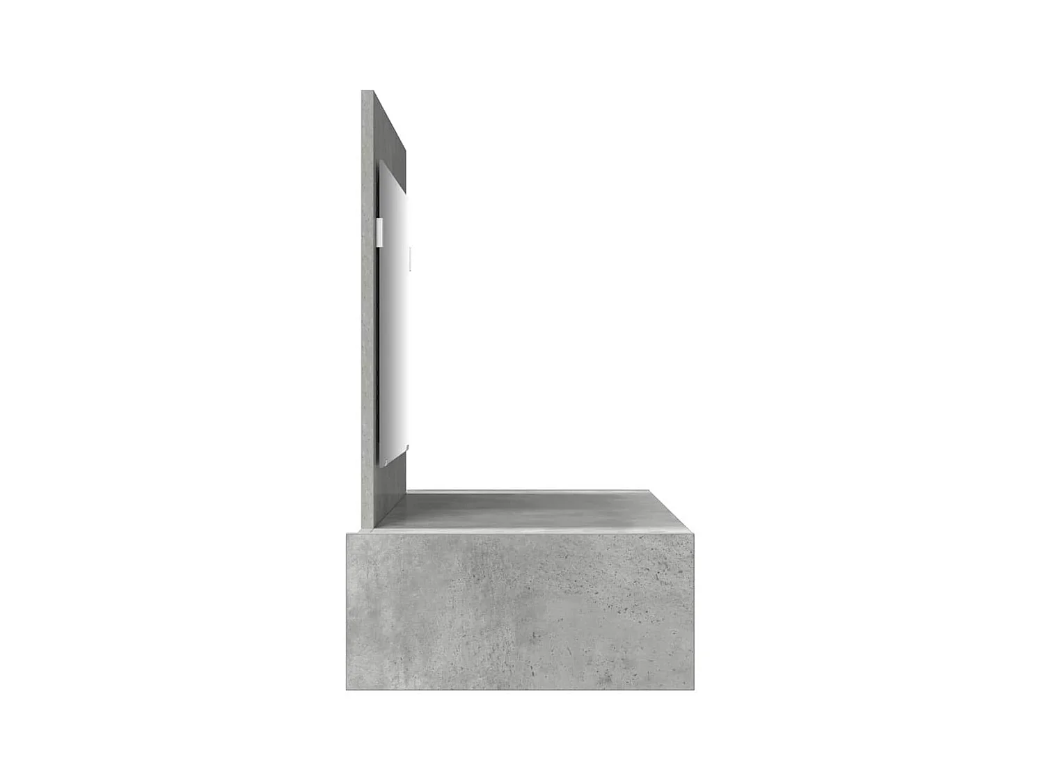 Grijze kaptafel 100 x 40 x 70 cm bewerkt hout