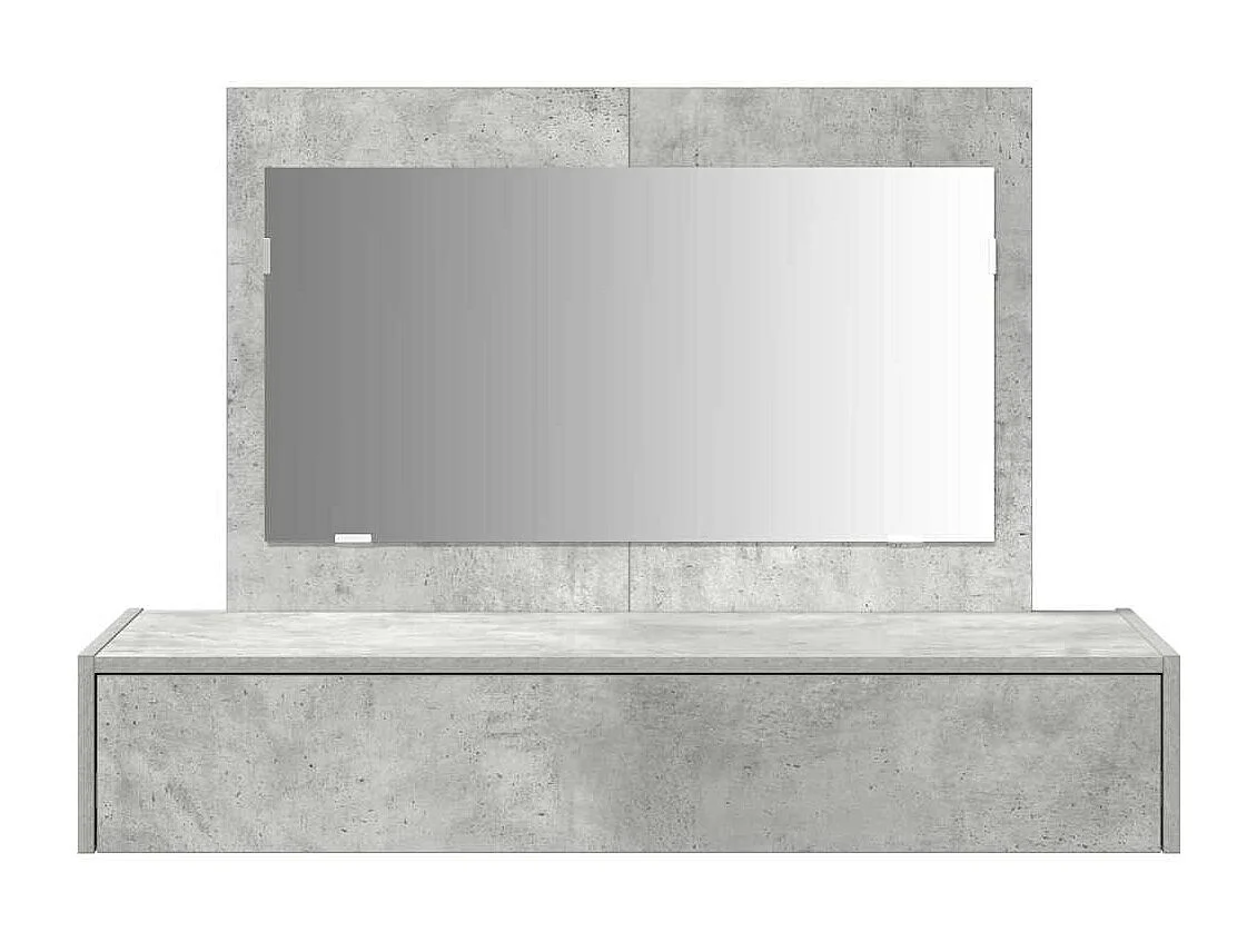 Table de Toilette Gris 100 x 40 x 70 cm Bois d'ingénierie