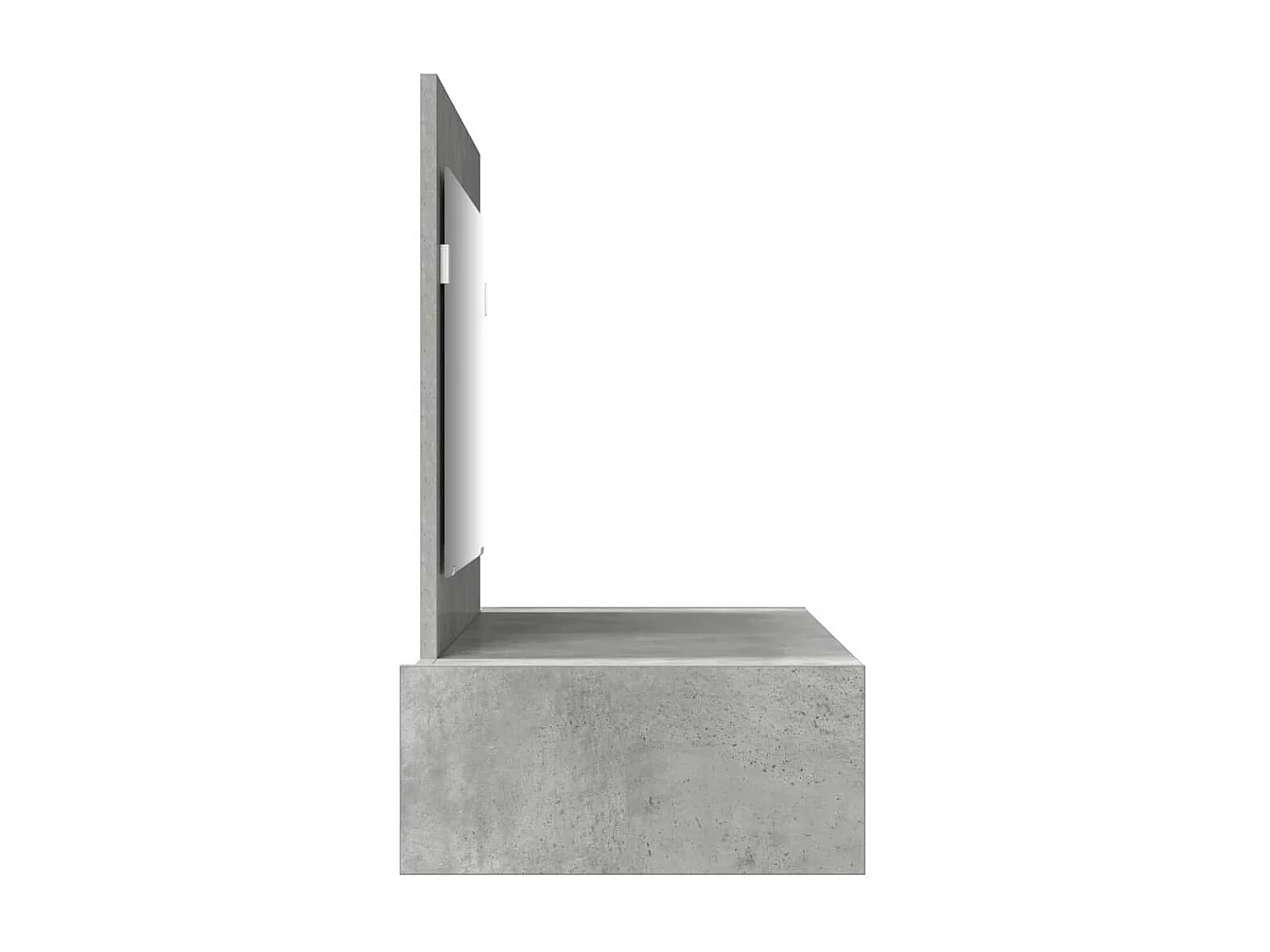 Table de Toilette Gris 100 x 40 x 70 cm Bois d'ingénierie