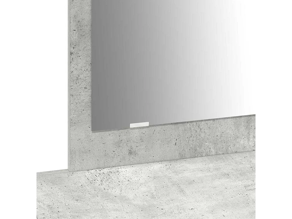 Table de Toilette Gris 100 x 40 x 70 cm Bois d'ingénierie