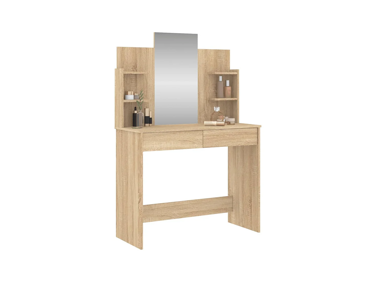 Coiffeuse avec miroir chêne sonoma 96x39x142 cm