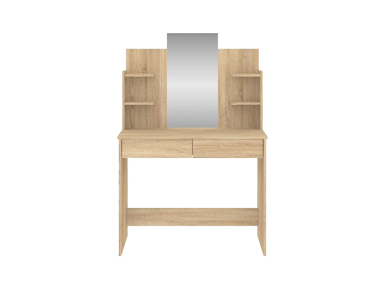 Coiffeuse avec miroir chêne sonoma 96x39x142 cm