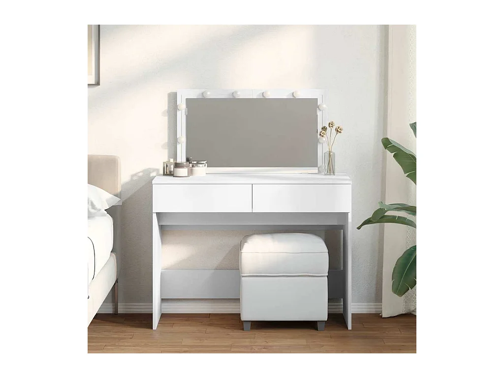 Kaptafel met witte LED 100x40x120 cm