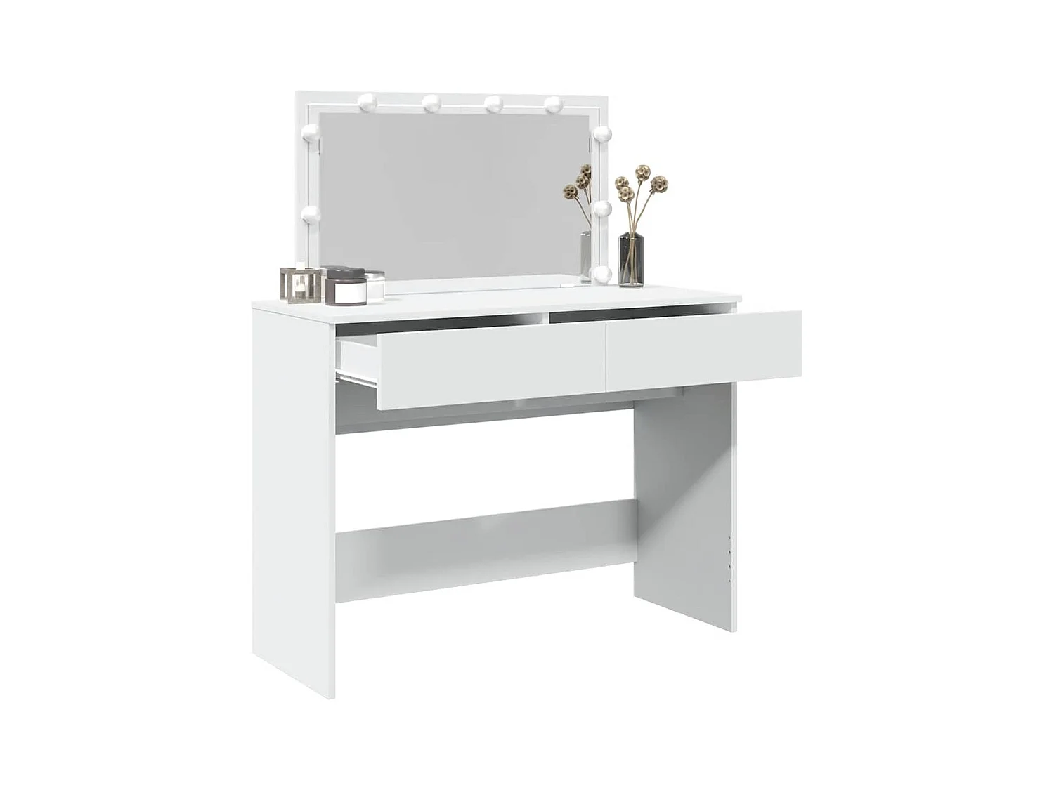 Kaptafel met witte LED 100x40x120 cm