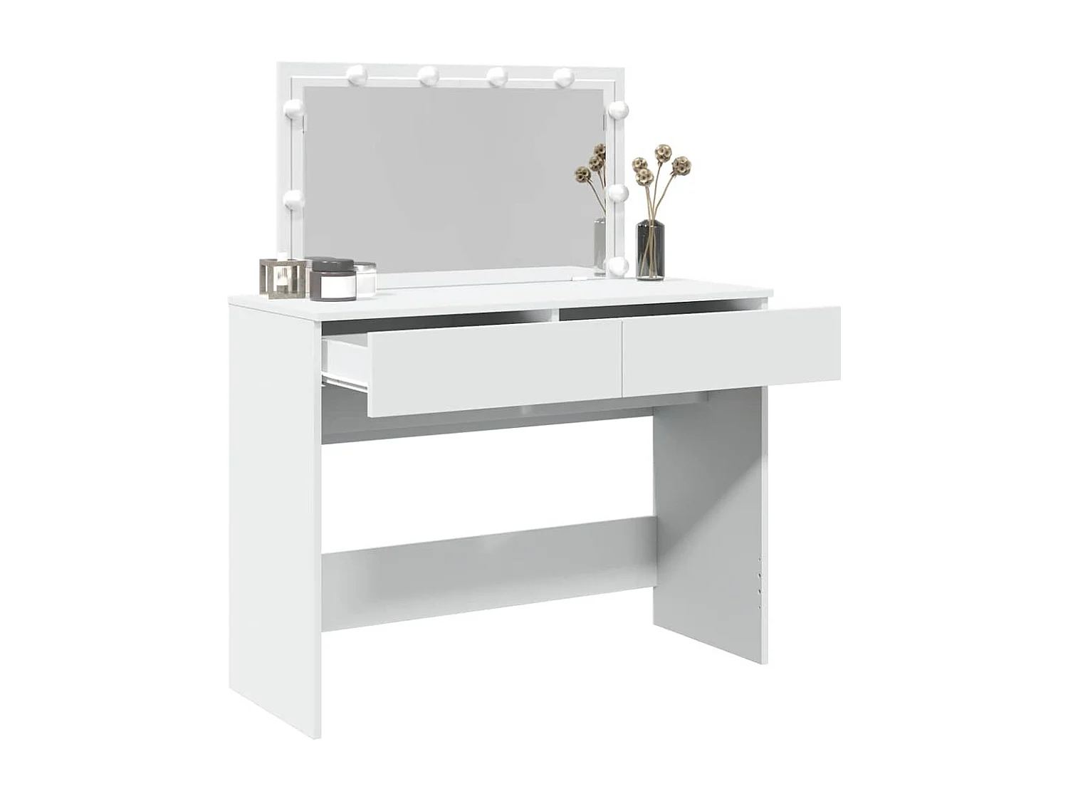 Tocador con LED blanco 100x40x120 cm