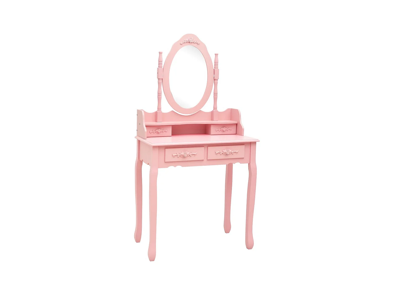 Set toeletta con sgabello Rose 75x69x140 cm Paulownia