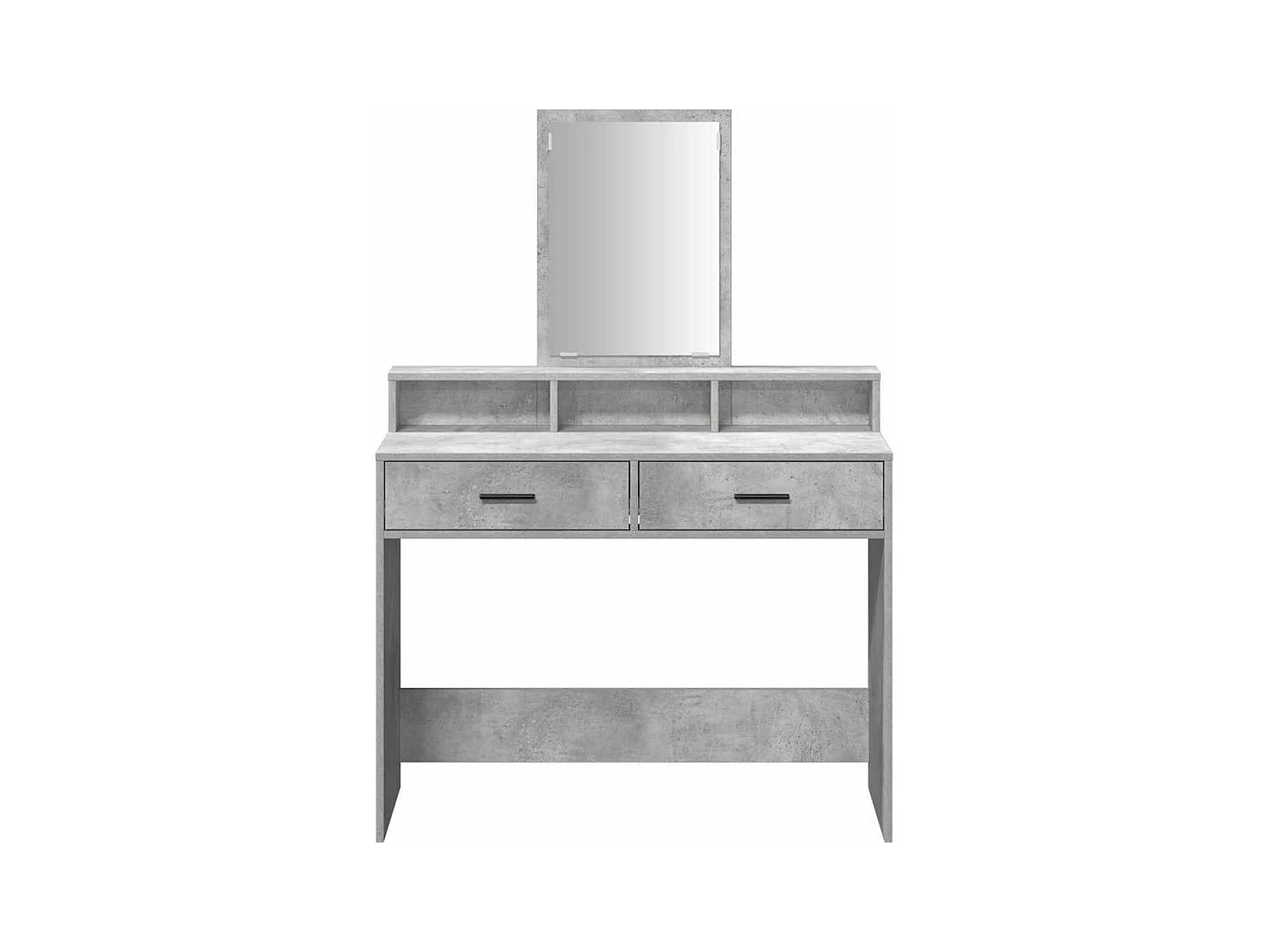 Coiffeuse Gris béton 100 x 41 x 140 cm Bois d'ingénierie