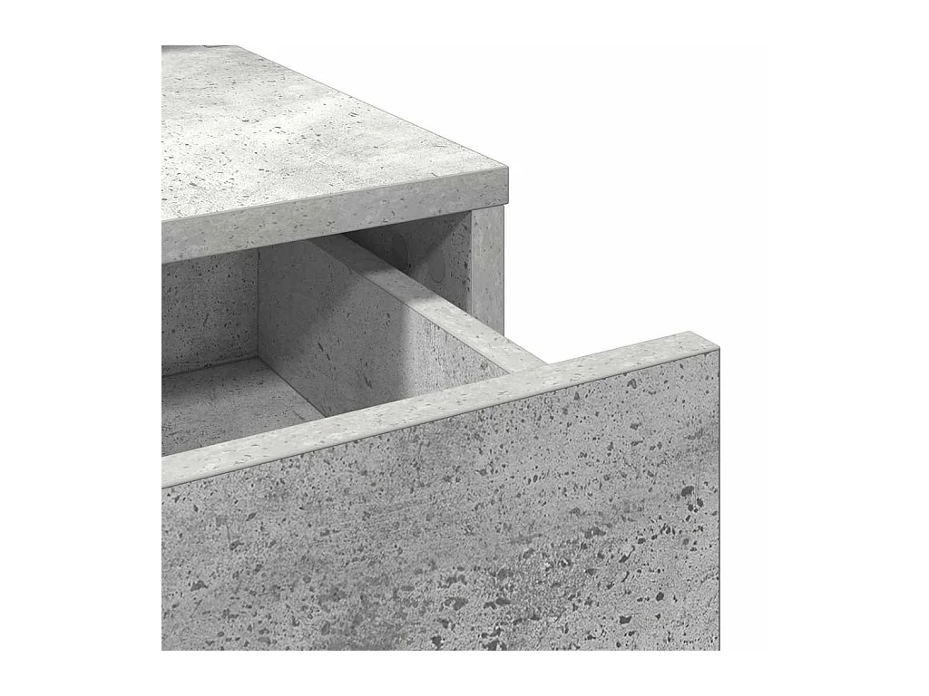 Coiffeuse Gris béton 100 x 41 x 140 cm Bois d'ingénierie