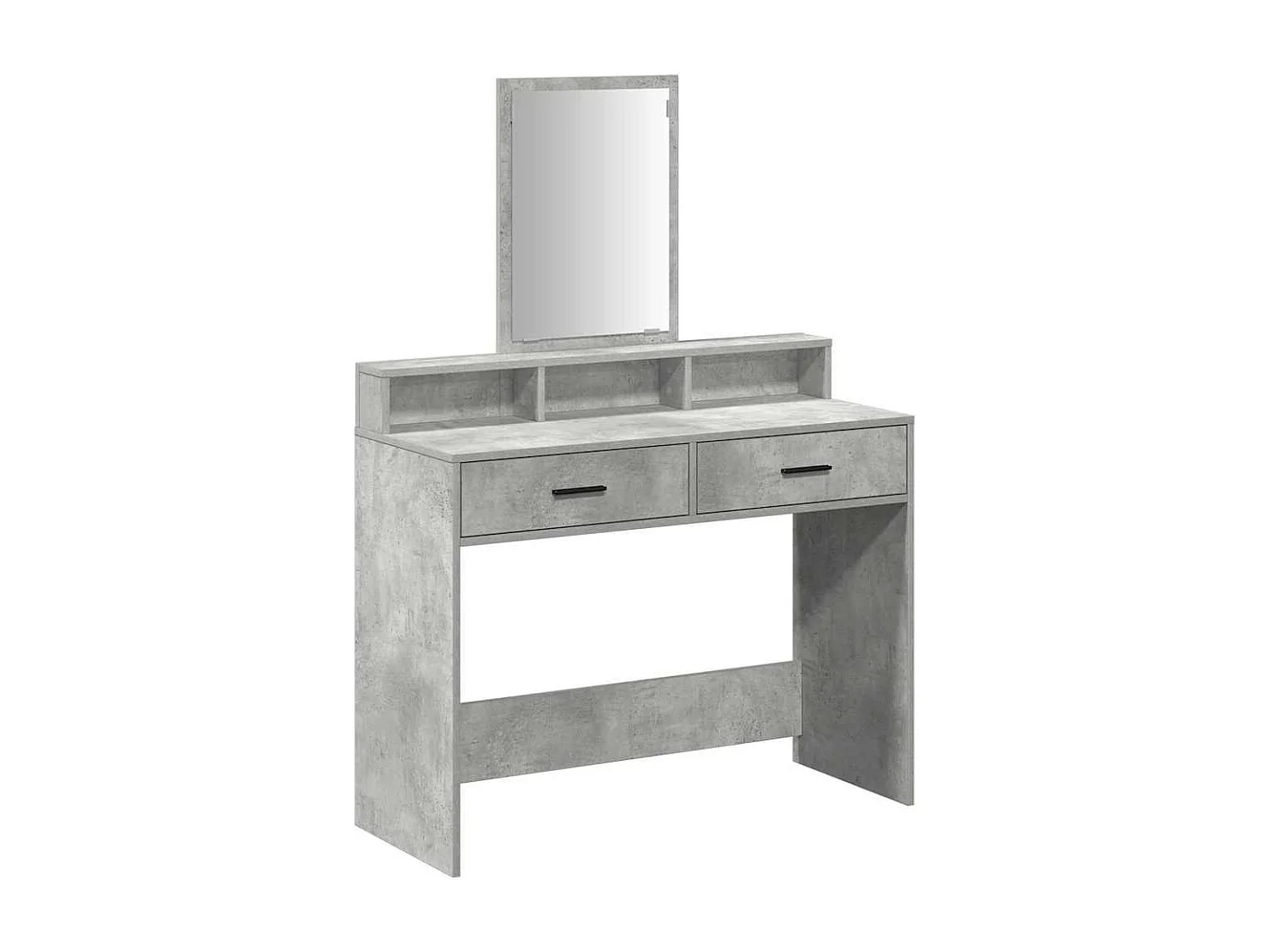 Coiffeuse Gris béton 100 x 41 x 140 cm Bois d'ingénierie