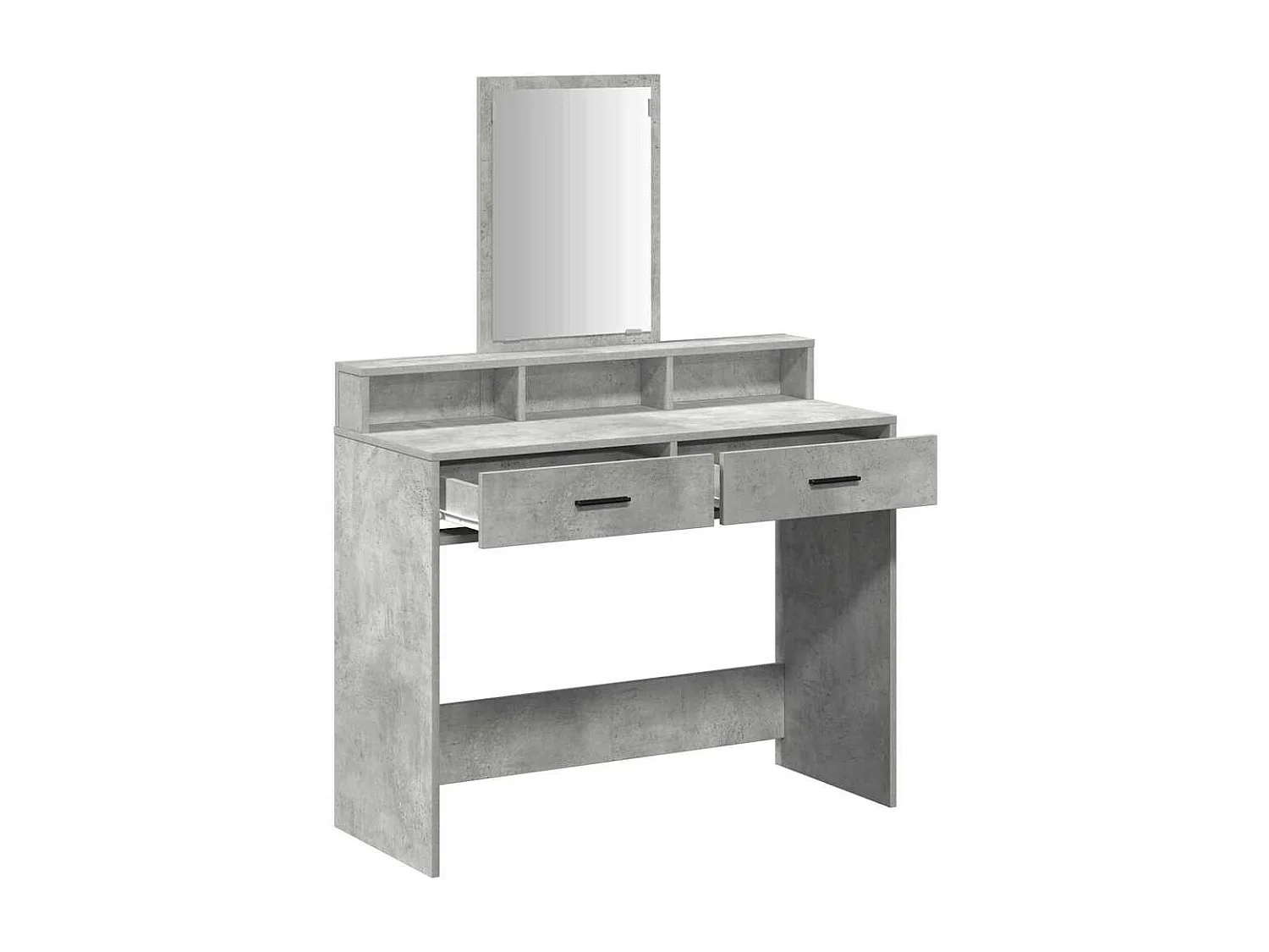 Coiffeuse Gris béton 100 x 41 x 140 cm Bois d'ingénierie