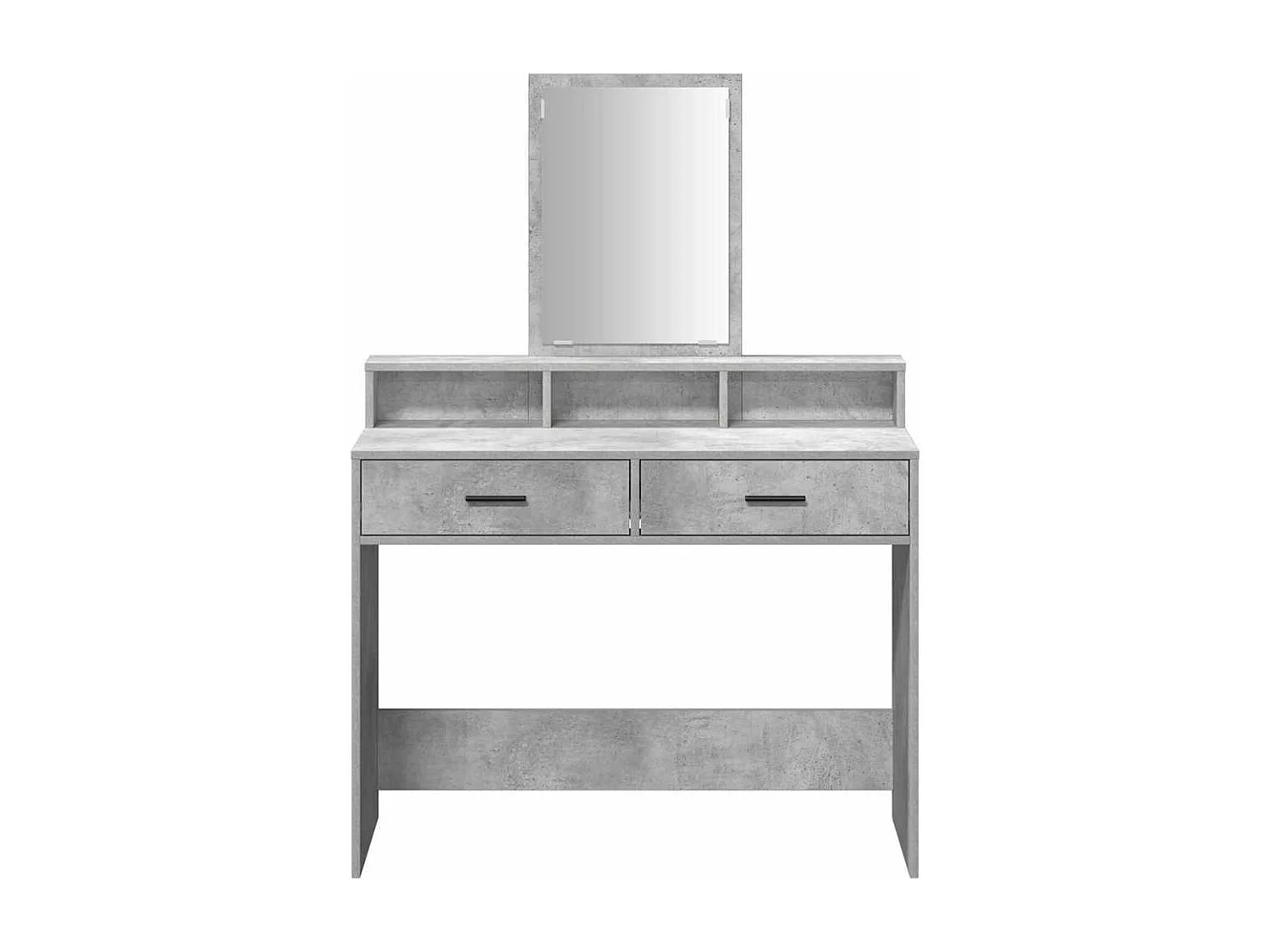 Coiffeuse Gris béton 100 x 41 x 140 cm Bois d'ingénierie