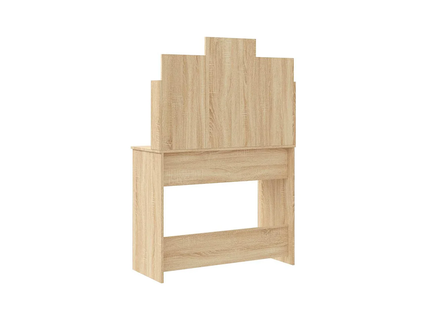 Tocador con luces LED roble Sonoma 96x40x142 cm