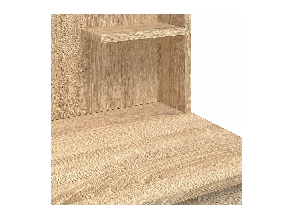 Tocador con luces LED roble Sonoma 96x40x142 cm