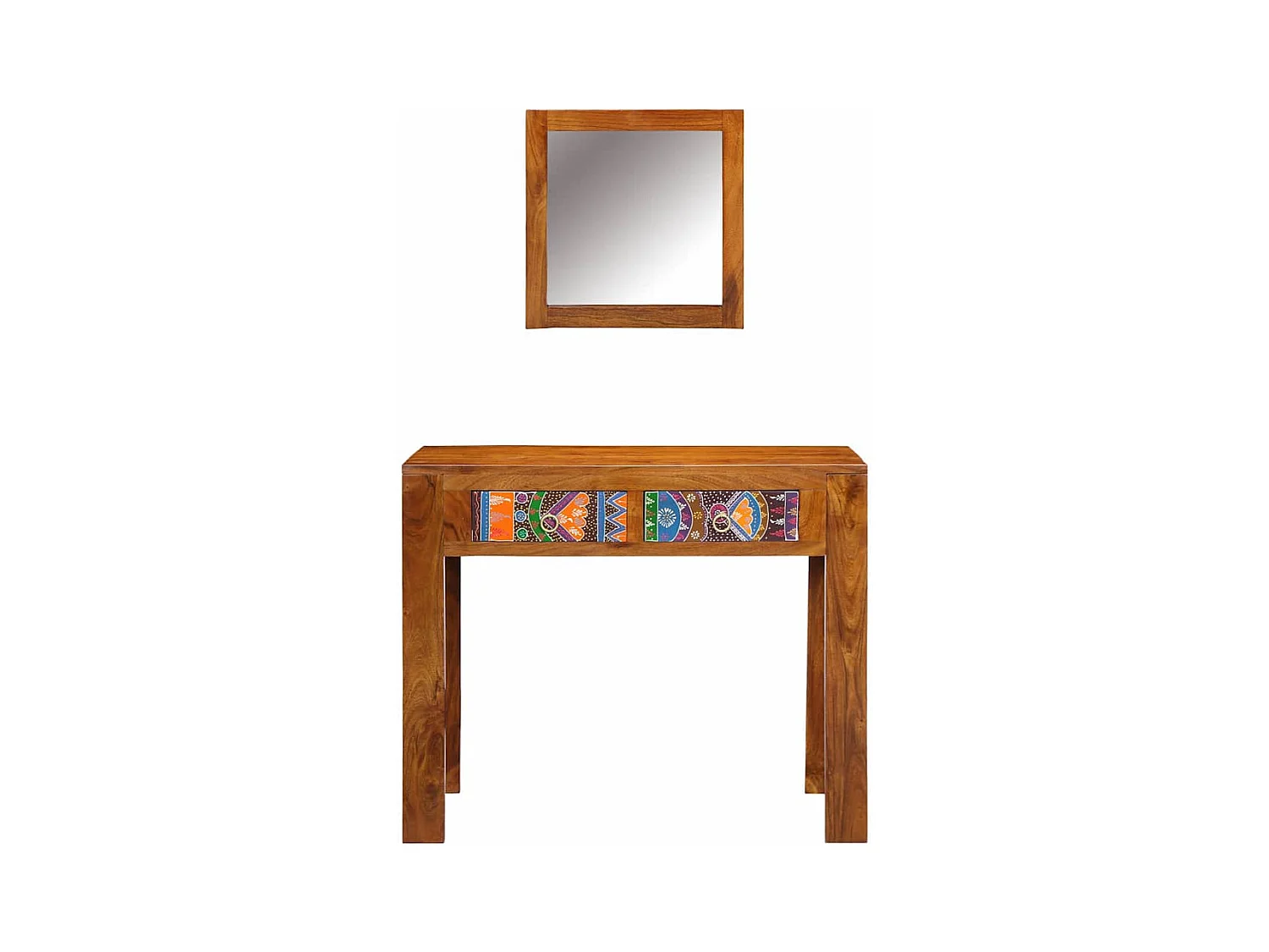 Table de Toilette Marron 90 x 45 x 75 cm Bois d'acacia massif