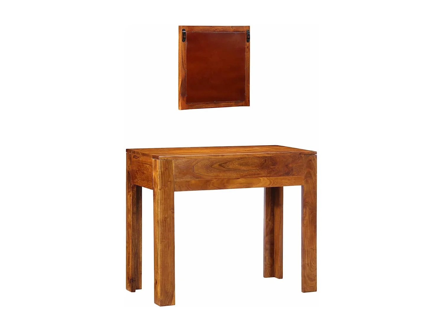 Table de Toilette Marron 90 x 45 x 75 cm Bois d'acacia massif