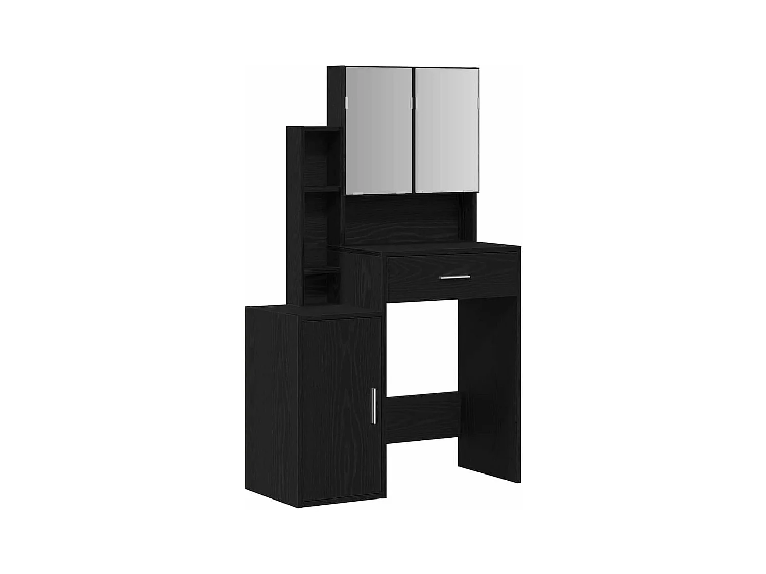 Coiffeuse Chêne noir 80 x 35 x 132 cm Bois d'ingénierie