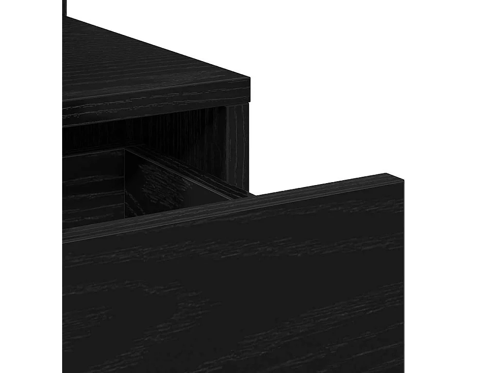 Coiffeuse Chêne noir 80 x 35 x 132 cm Bois d'ingénierie