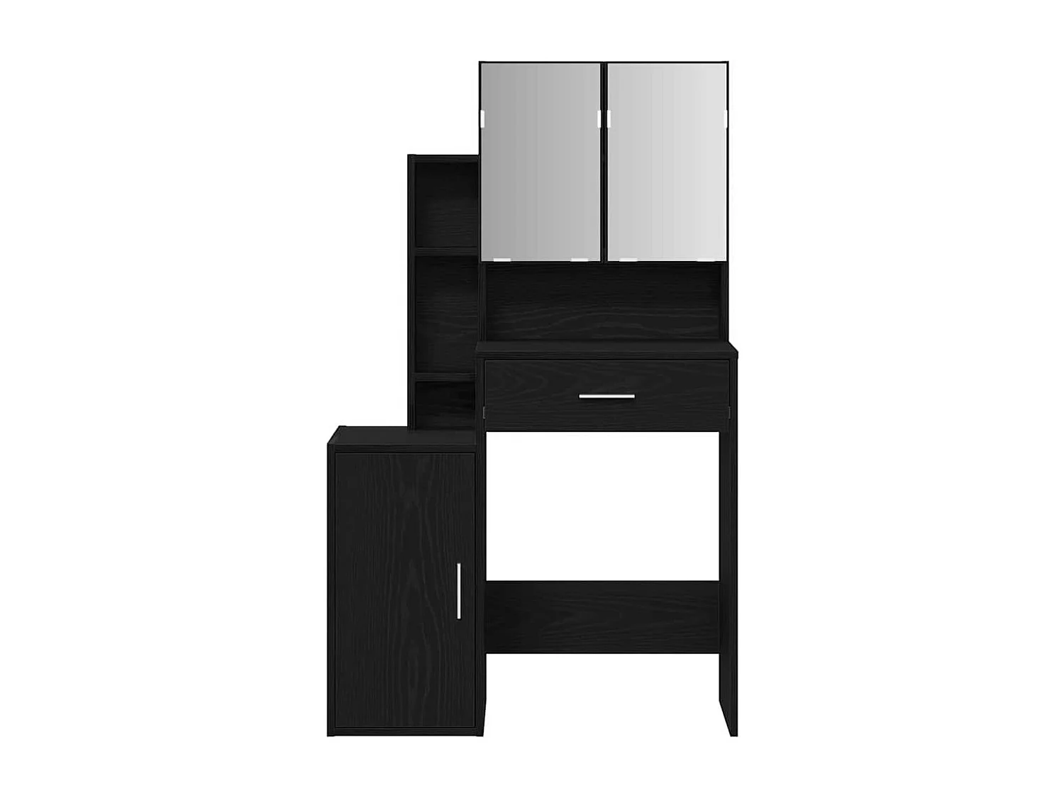 Coiffeuse Chêne noir 80 x 35 x 132 cm Bois d'ingénierie