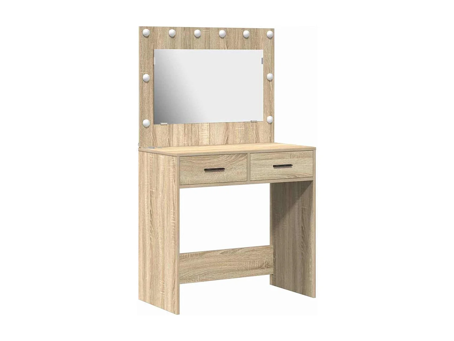 Toeletta in rovere Sonoma 78,5 x 41 x 135 cm in legno ingegnerizzato