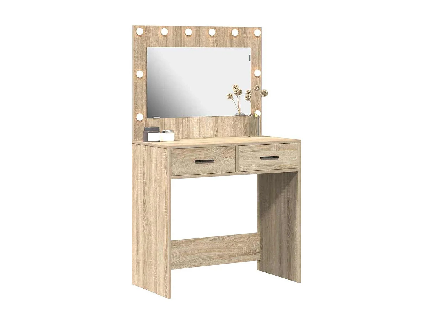 Toeletta in rovere Sonoma 78,5 x 41 x 135 cm in legno ingegnerizzato