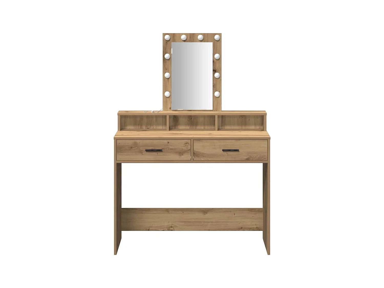 Bruine kaptafel 100 x 41 x 140 cm bewerkt hout