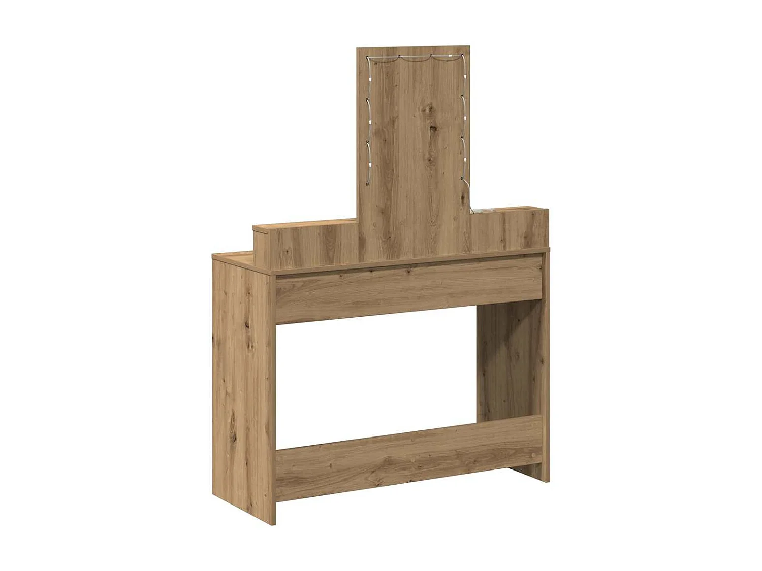 Bruine kaptafel 100 x 41 x 140 cm bewerkt hout