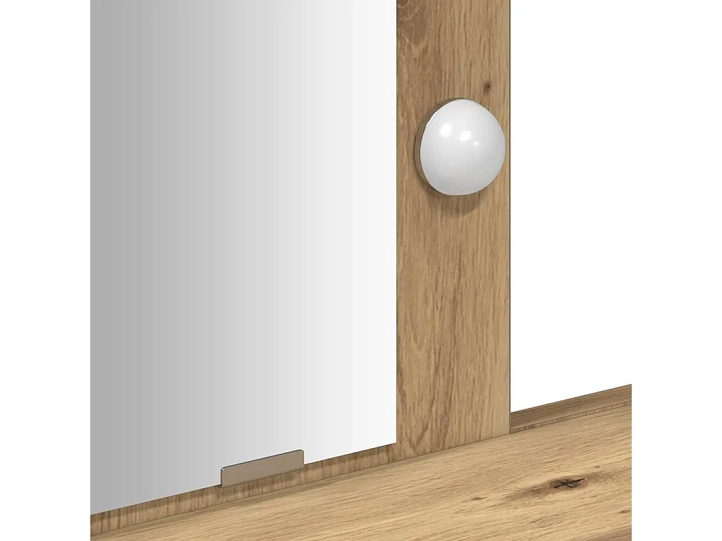 Bruine kaptafel 100 x 41 x 140 cm bewerkt hout