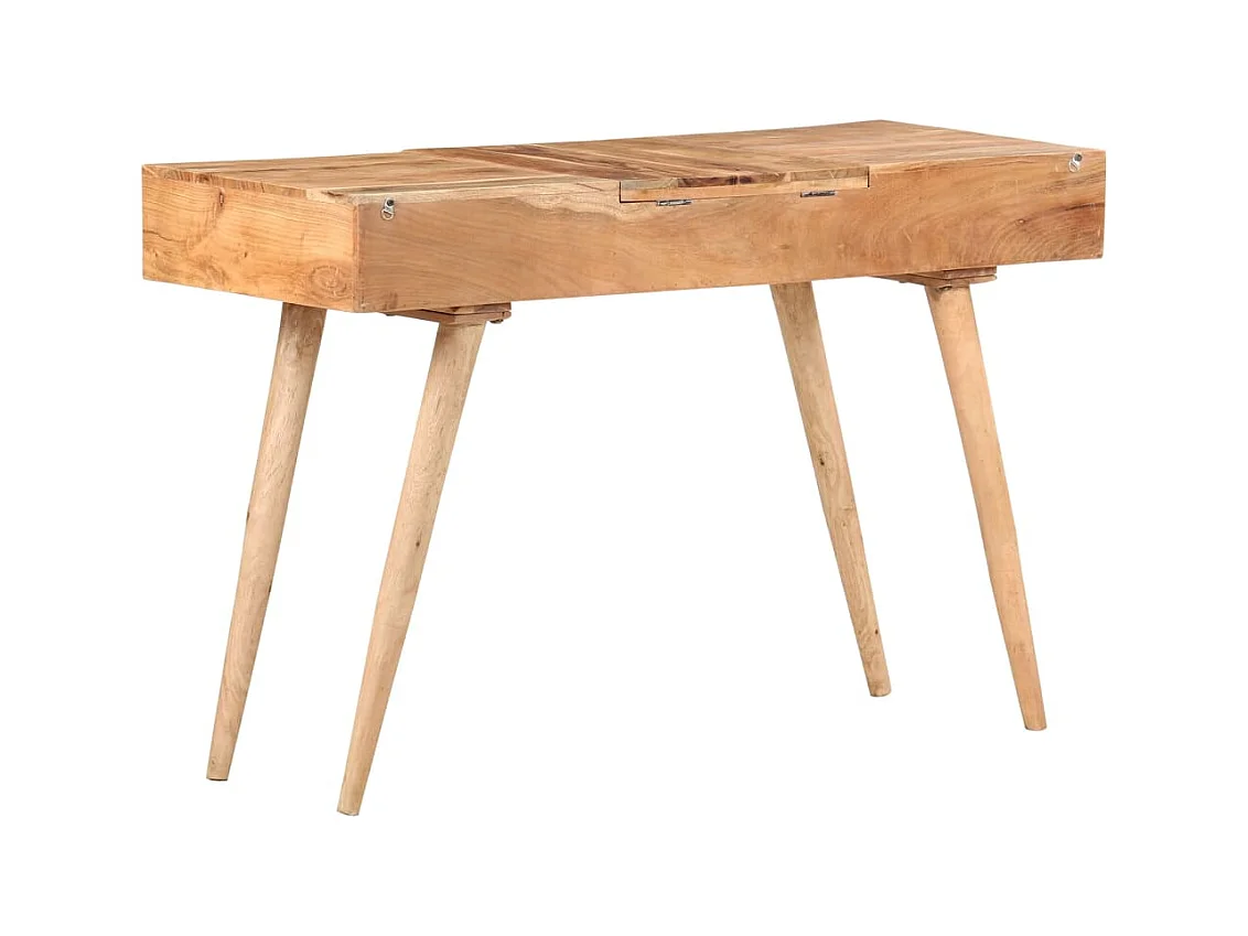 Kaptafel met spiegel 112x45x76 cm Massief acaciahout