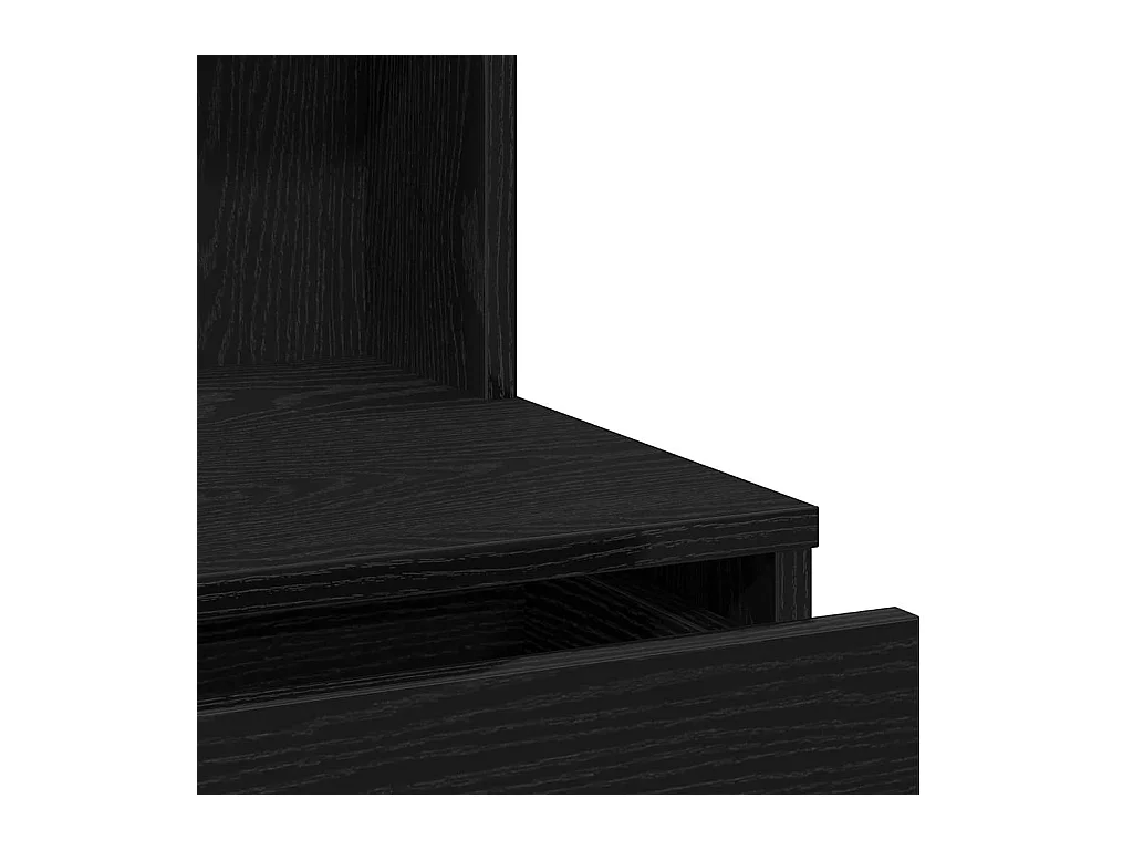 Table de Toilette avec tiroir Chêne noir 74.5 x 40 x 141 cm