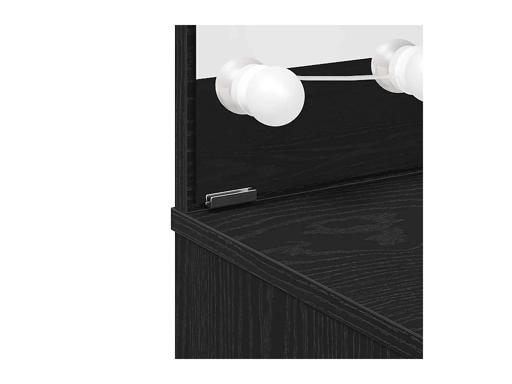 Table de Toilette avec tiroir Chêne noir 74.5 x 40 x 141 cm