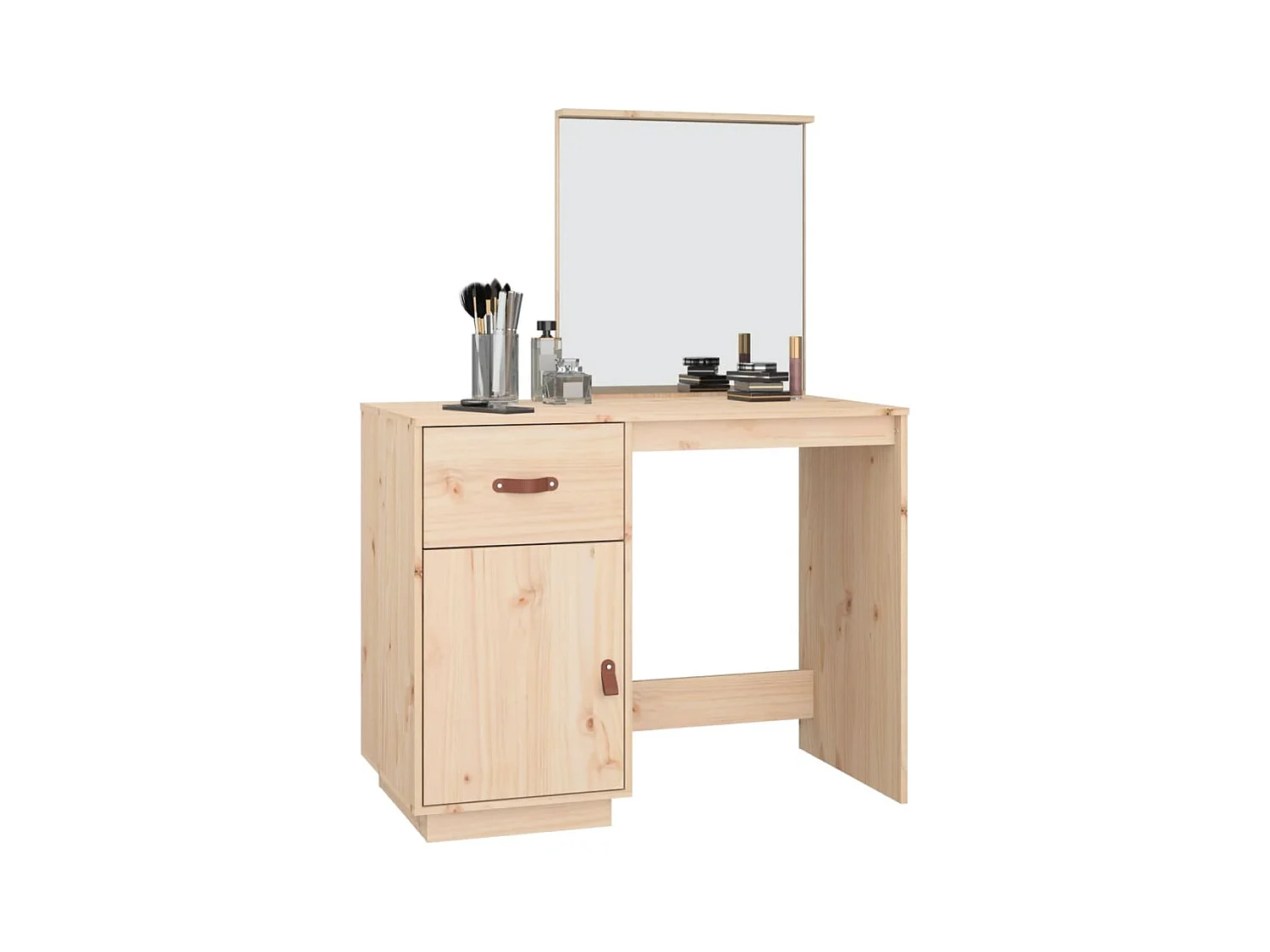 Coiffeuse 95x50x134 cm Bois de pin massif