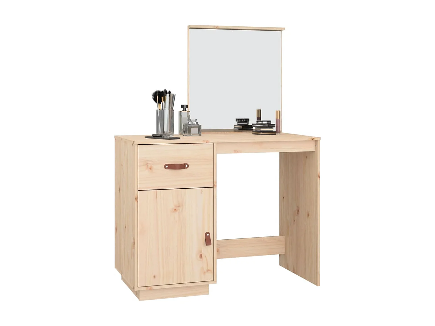 Coiffeuse 95x50x134 cm Bois de pin massif