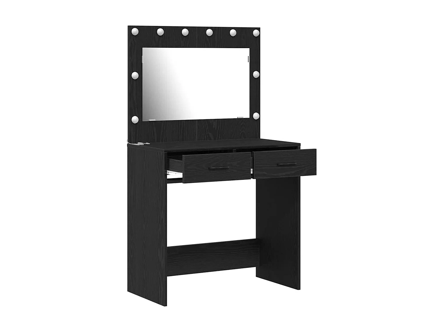 Coiffeuse Chêne noir 78.5 x 41 x 135 cm Bois d'ingénierie