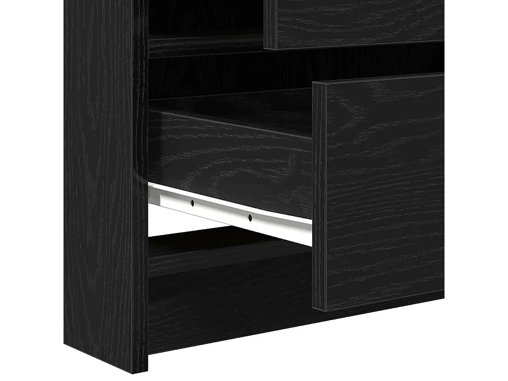 Coiffeuse Chêne noir 78.5 x 41 x 135 cm Bois d'ingénierie