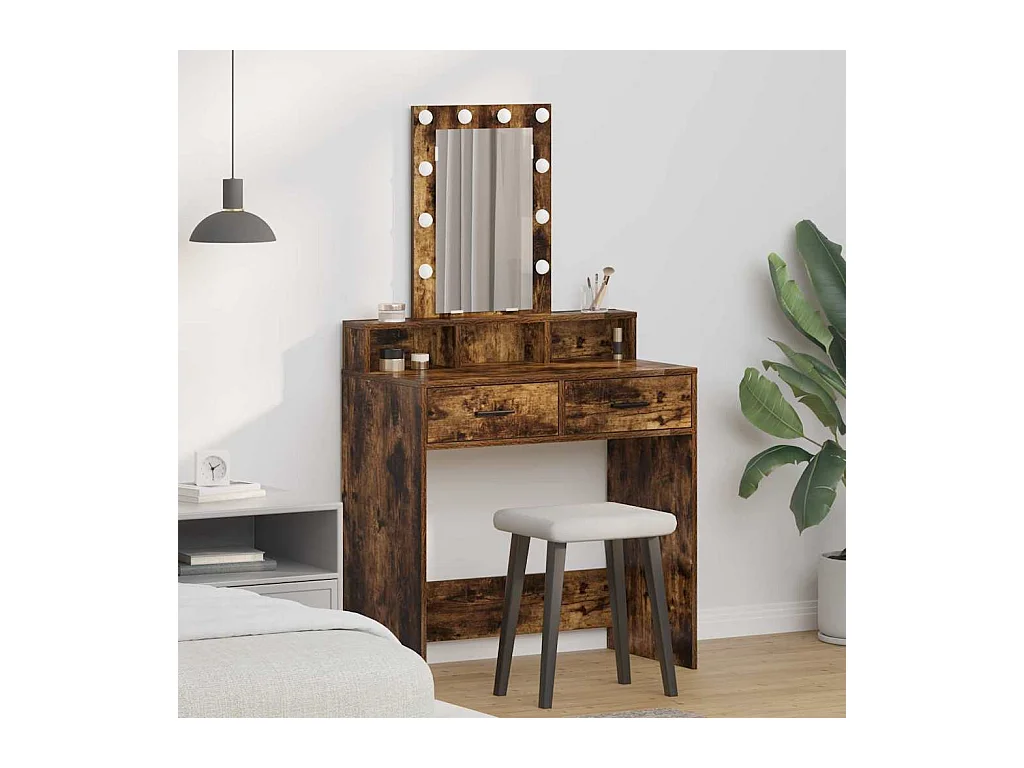 Table de Toilette Marron 79 x 41 x 140 cm Bois d'ingénierie