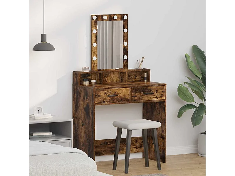 Table de Toilette Marron 79 x 41 x 140 cm Bois d'ingénierie