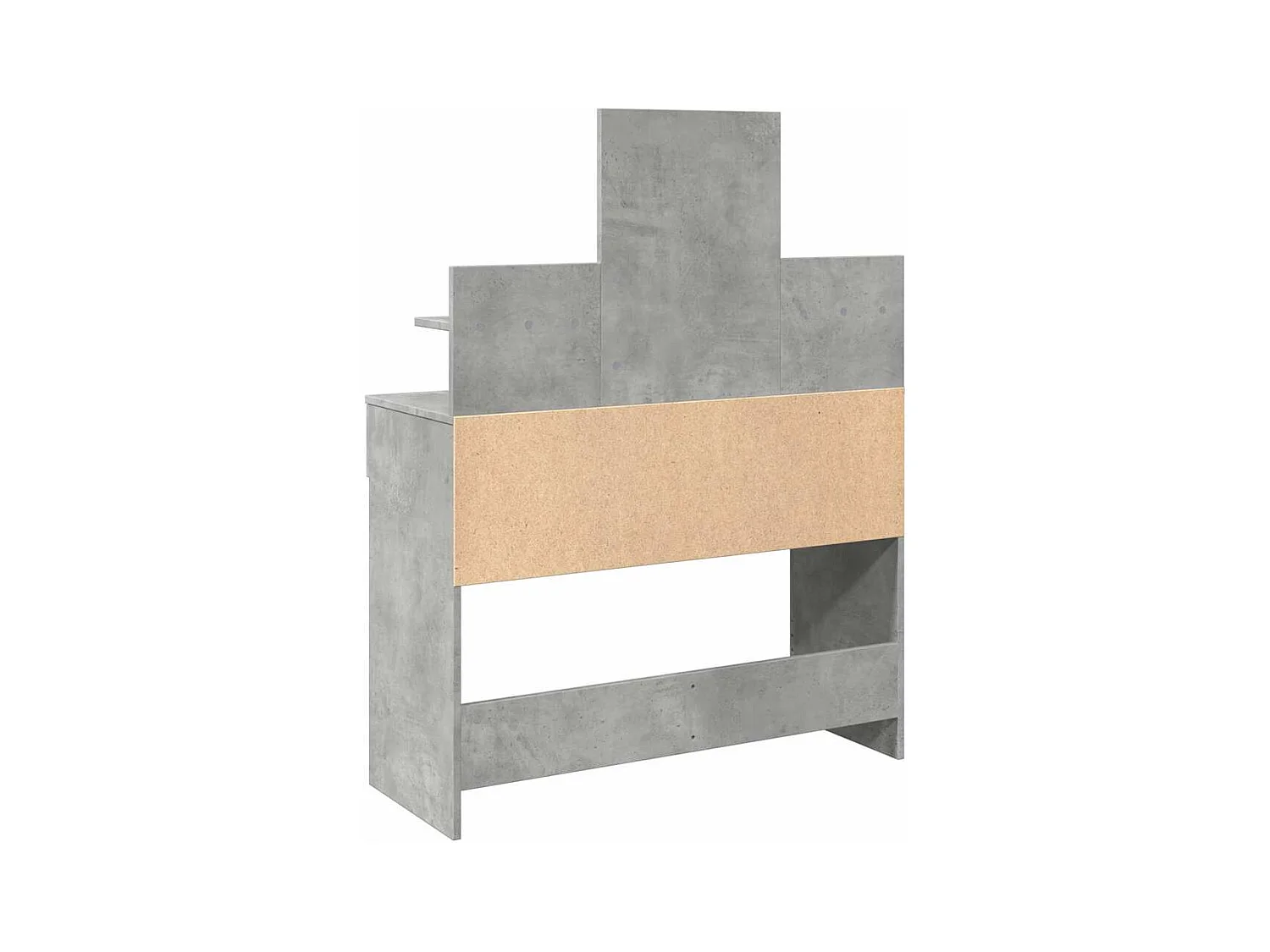 Betongrijze LED kaptafel 100x40x130 cm