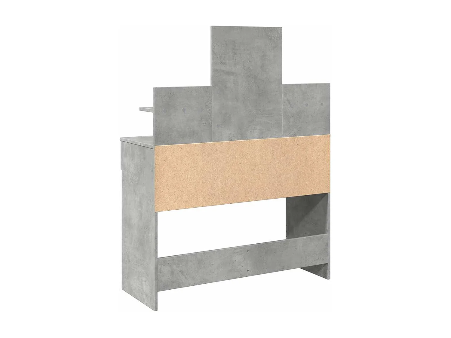 Tocador LED gris hormigón 100x40x130 cm