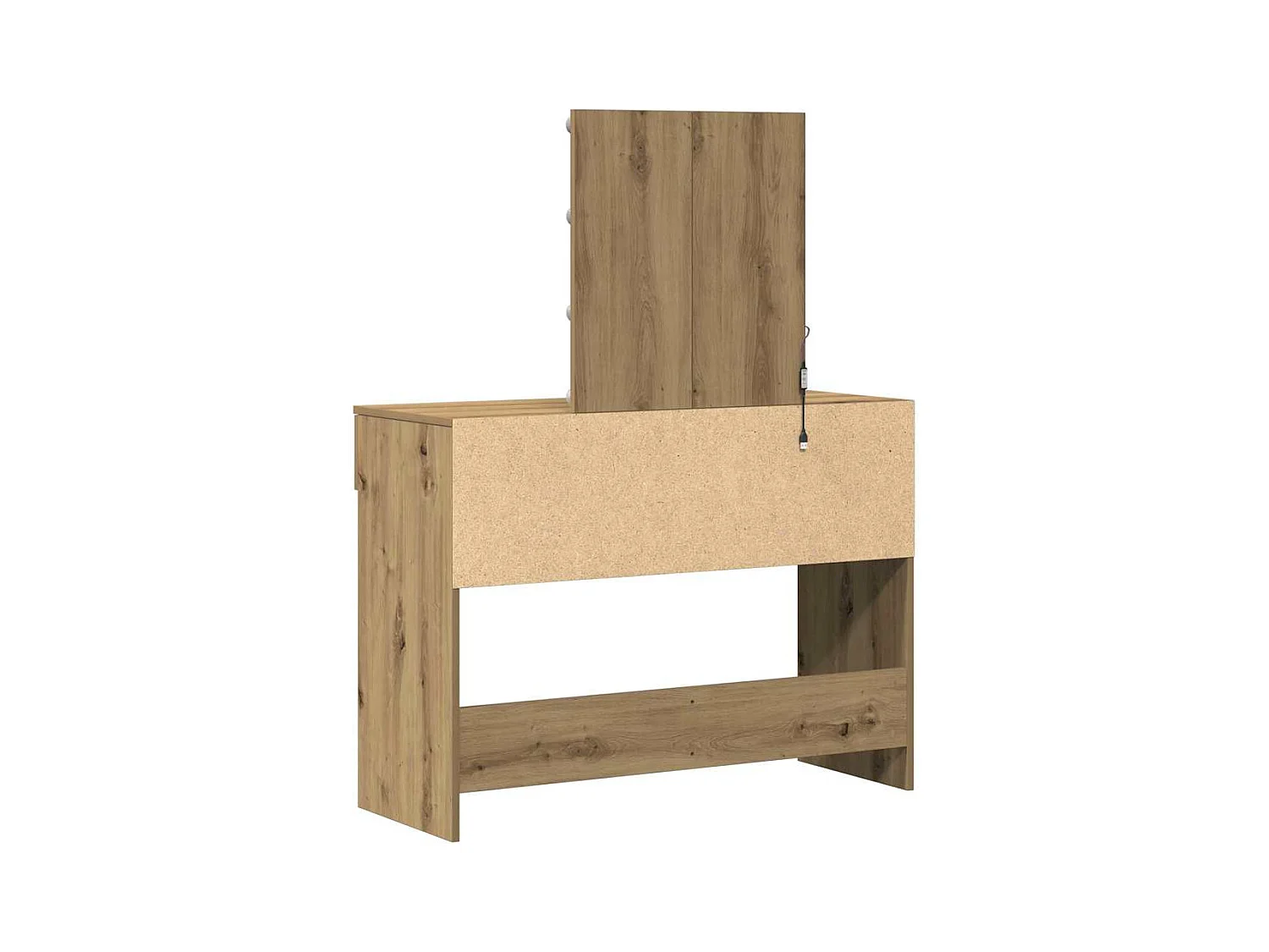 Coiffeuse chêne artisanal 100 x 40 x 130 cm Bois d'ingénierie