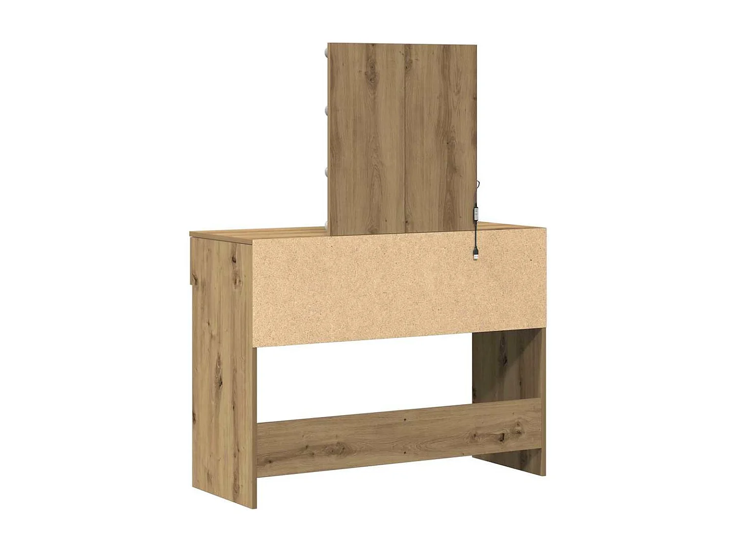 Coiffeuse chêne artisanal 100 x 40 x 130 cm Bois d'ingénierie