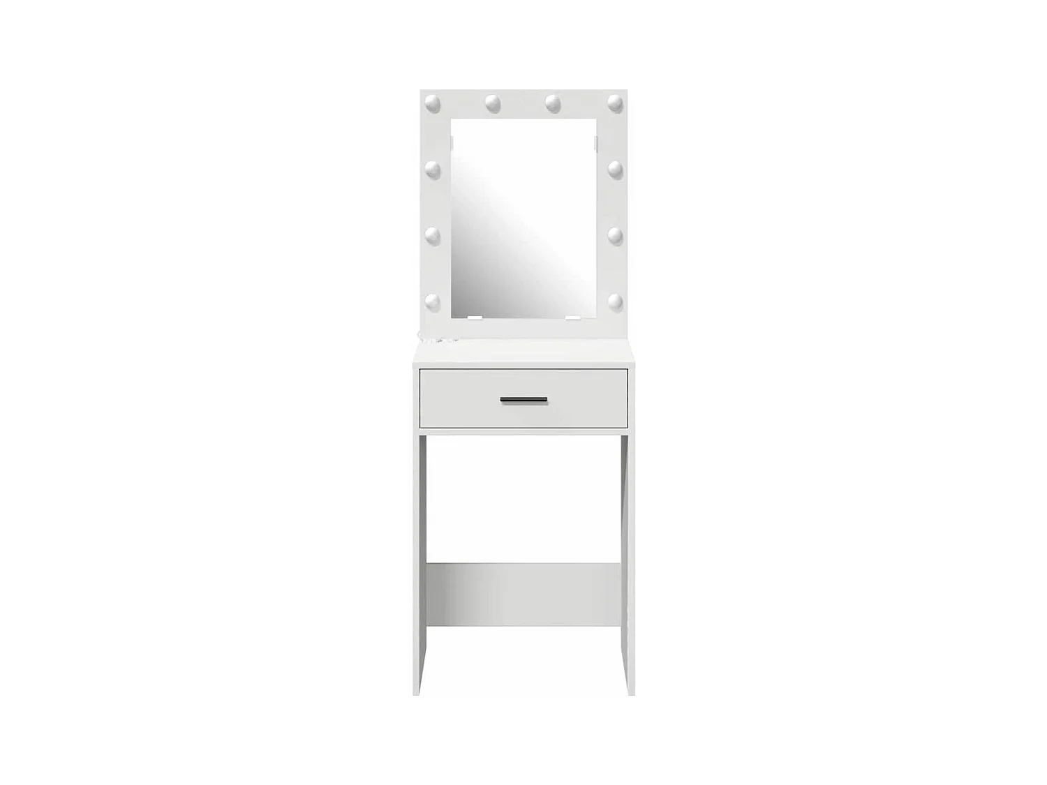 Coiffeuse avec tiroir Blanc 50 x 41 x 135 cm Bois d'ingénierie