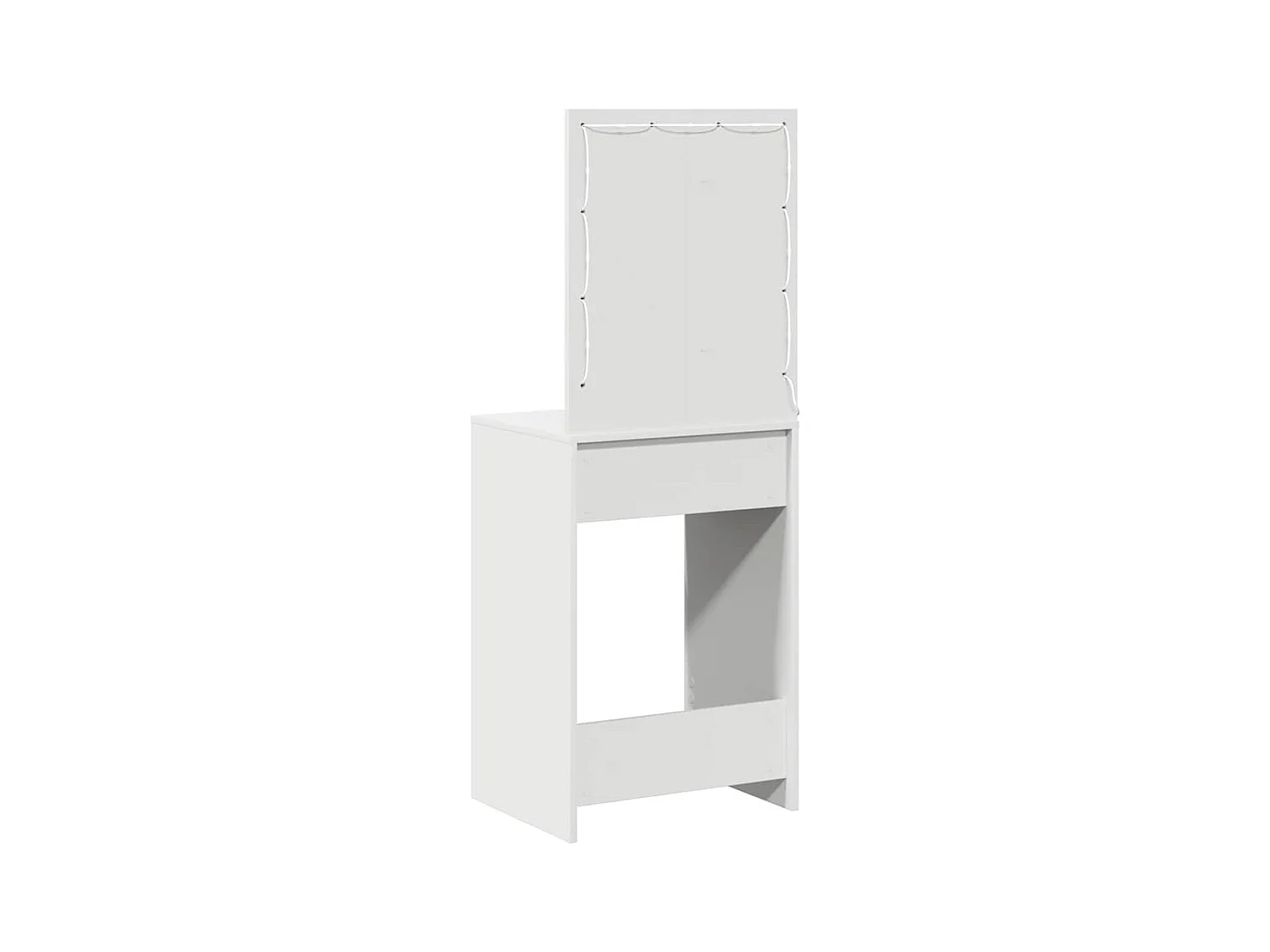 Coiffeuse avec tiroir Blanc 50 x 41 x 135 cm Bois d'ingénierie