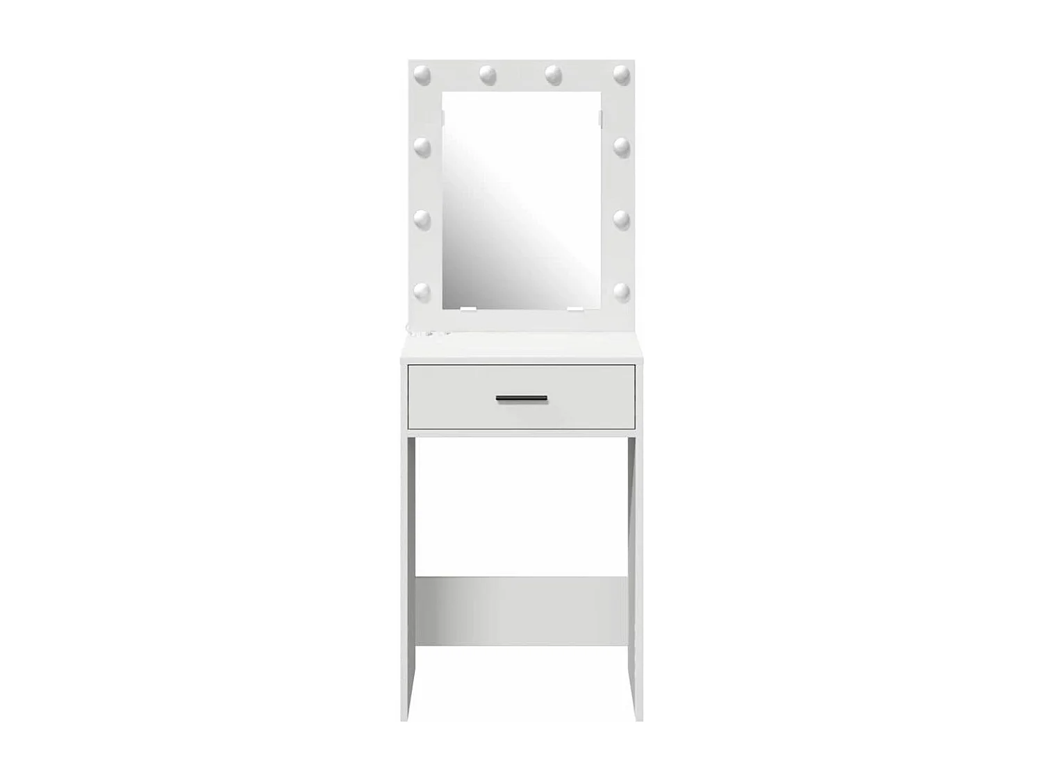 Coiffeuse avec tiroir Blanc 50 x 41 x 135 cm Bois d'ingénierie