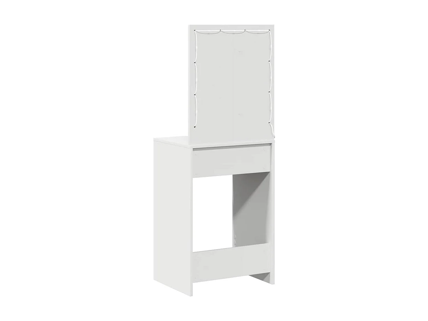 Coiffeuse avec tiroir Blanc 50 x 41 x 135 cm Bois d'ingénierie