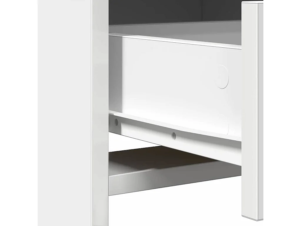 Coiffeuse avec tiroir Blanc 50 x 41 x 135 cm Bois d'ingénierie