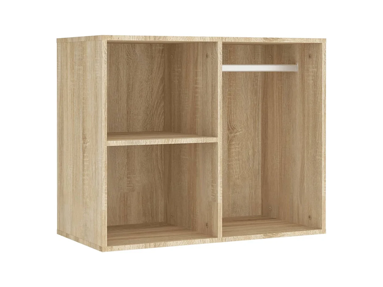 LED-wastafel met 2 kasten Sonoma eiken bewerkt hout