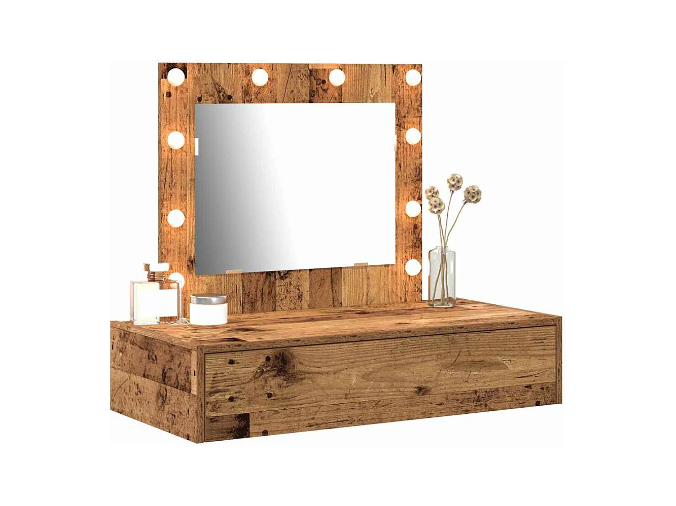 Table de Toilette Marron 83 x 40 x 70 cm Bois d'ingénierie