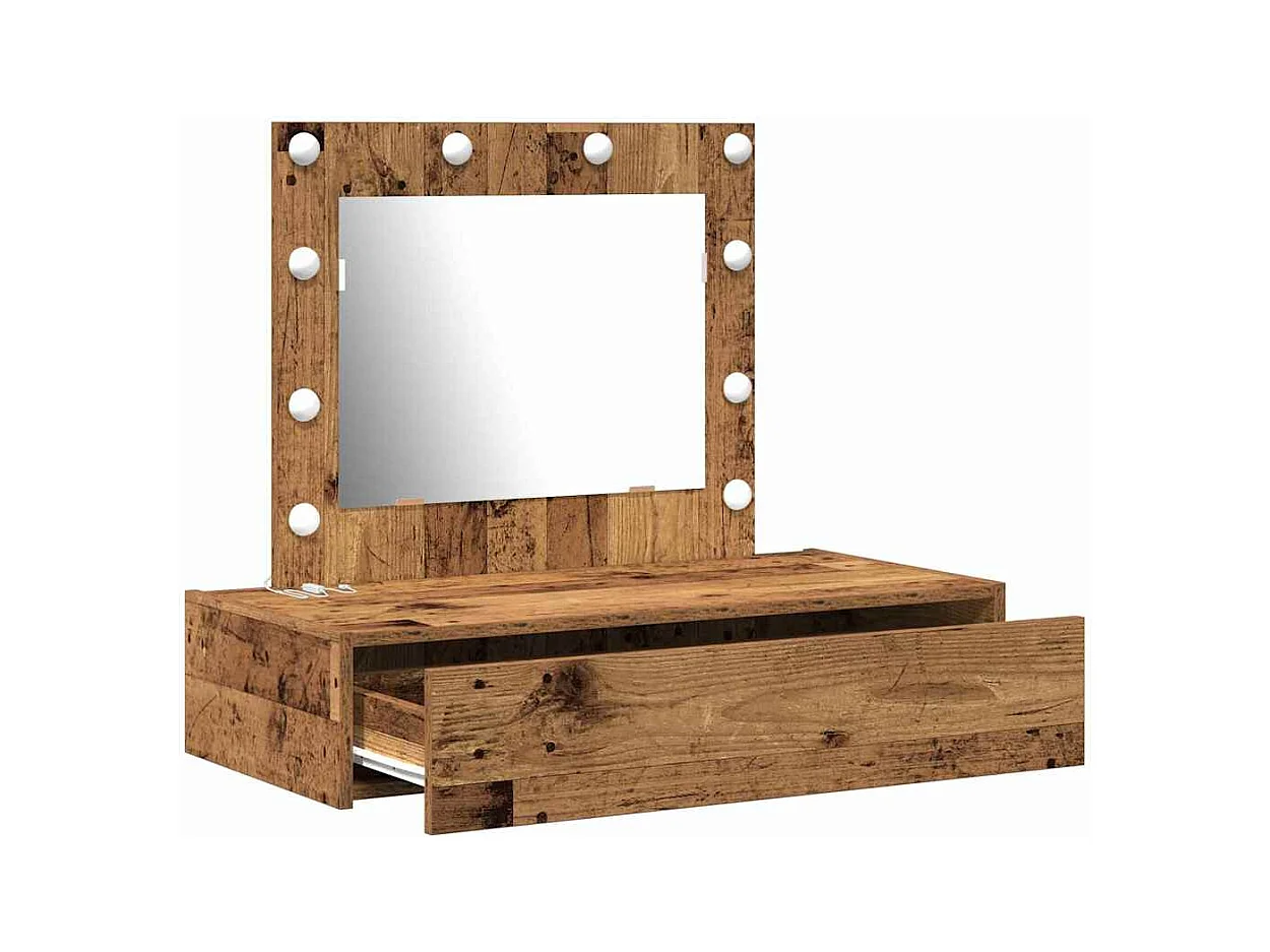 Table de Toilette Marron 83 x 40 x 70 cm Bois d'ingénierie